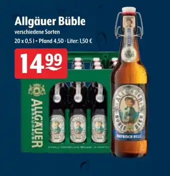 Getränke Hoffmann Allgäuer Büble 20x0,5L Angebot