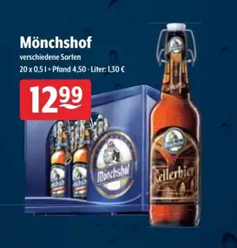 Getränke Hoffmann Mönchshof 20x0,5L Angebot