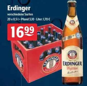 Getränke Hoffmann Erdinger 20x0,5L Angebot