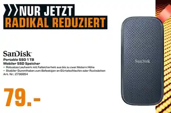 Saturn SanDisk Portable SSD 1TB Mobiler SSD Speicher Angebot