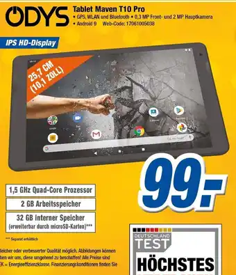 Expert Klein ODYS Tablet Maven T10 Pro Angebot