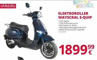 A.T.U. Elektroroller Wayscral E-Quip Angebot