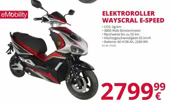 A.T.U. Elektroroller Wayscral E-Speed Angebot