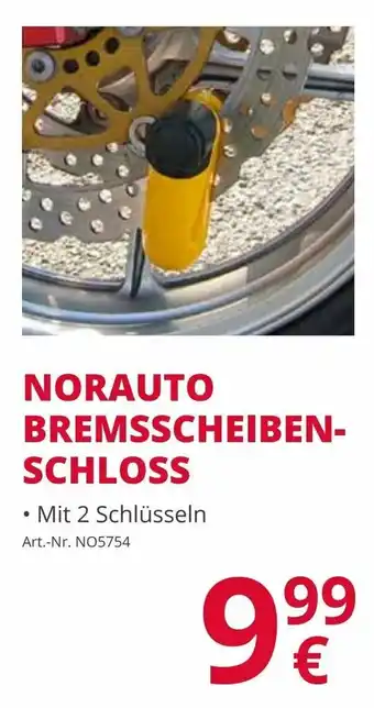 A.T.U. Norauto Bremsscheibenschloss Angebot