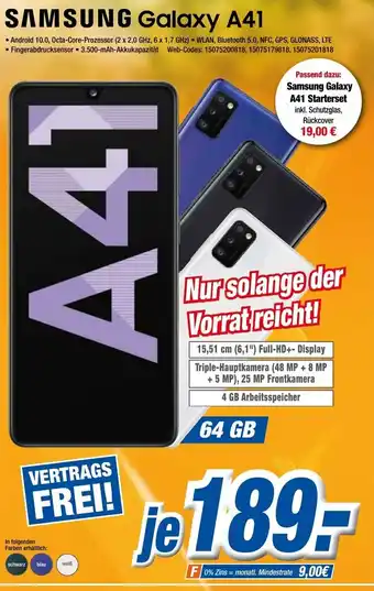 Expert Klein Samsung Galaxy A41 Angebot