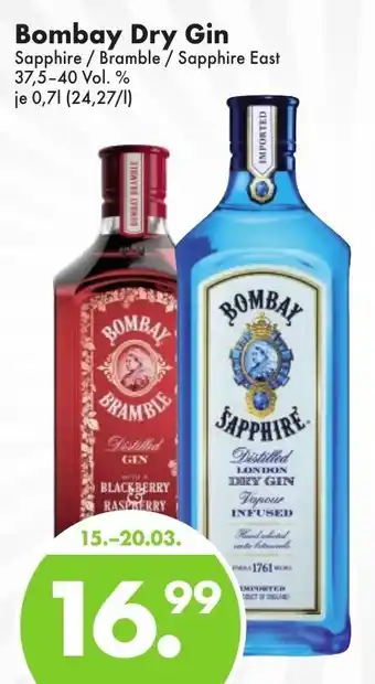 Trink und Spare Bombay Dry Gin Angebot