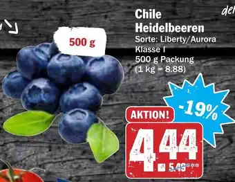 AEZ Chile Heidelbeeren 500g Angebot