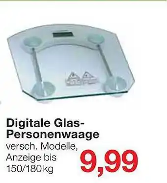 Jawoll Digitale glas-personenwaage Angebot