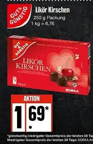 Edeka Likör kirschen gut & günstig Angebot