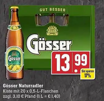 Edeka Gösser naturradler Angebot