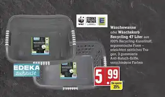 Edeka Wäschewanne oder wäschekorb recycling 47 liter edeka zuhause Angebot