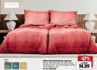 Lidl Mako satin bettwäsche rooney Angebot