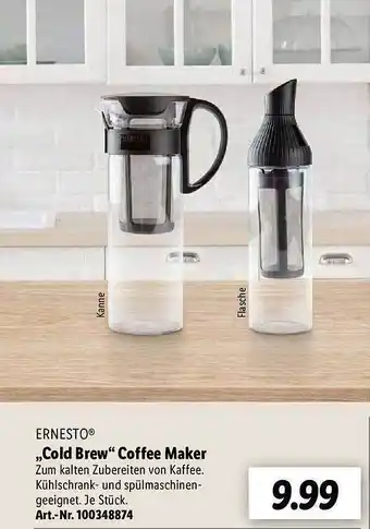 Lidl Ernesto cold brew coffee maker Angebot