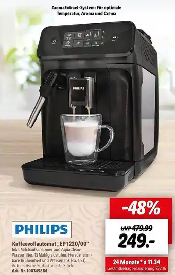 Lidl Philips kaffeevollautomat ep 1220.00 Angebot