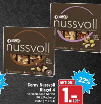 AEZ Corny Nussvoll Riegel 4, 96g Angebot