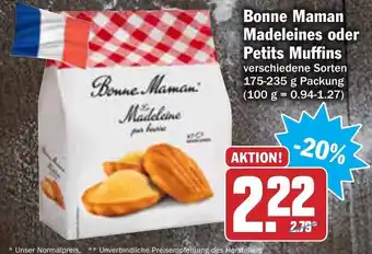 AEZ Bonne Maman Madeleines oder Petits Muffins 175-235g Angebot