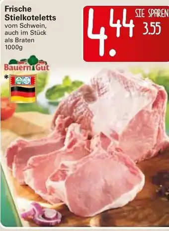 WEZ Bauern Gut Frische Stielkoteletts 1000g Angebot