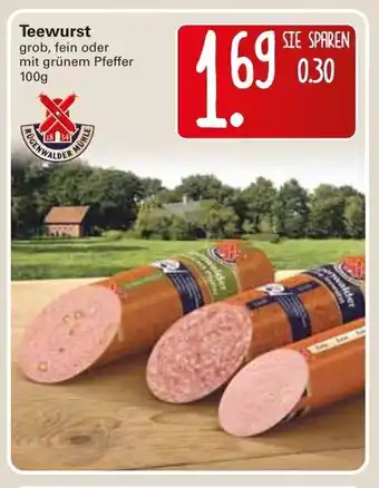 WEZ Teewurst 100g Angebot