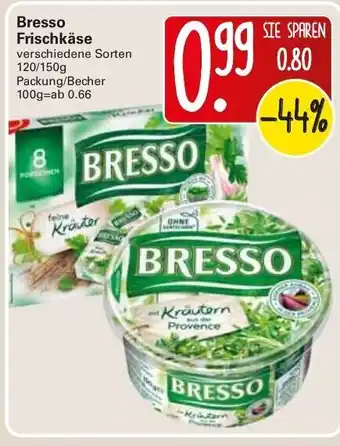 WEZ Bresso Frischkäse 120-150 g Angebot