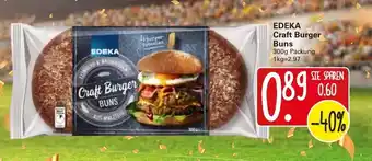 WEZ Edeka Craft Burger Buns 300g Angebot