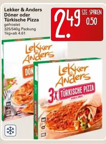 WEZ Lekker & Anders Döner oder Türkische Pizza 325/540g Angebot