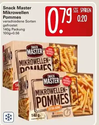 WEZ Snack Master Mikrowellen Pommes 140g Angebot