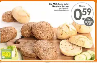 WEZ Bio Mehrkorn oder Bauernbrötchen Angebot