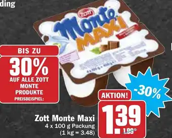 AEZ Zott Monte Maxi 4x100g Angebot