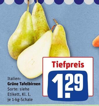 REWE Grüne tafelbirnen Angebot