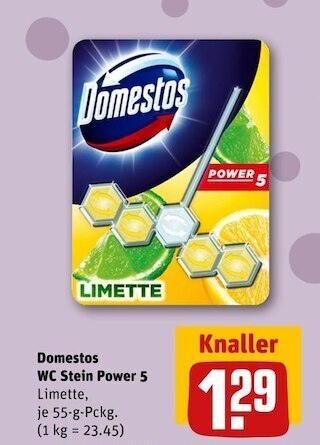 REWE Domestos wc stein power 5 Angebot