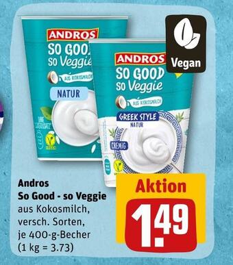 REWE Andros so good - so veggie Angebot