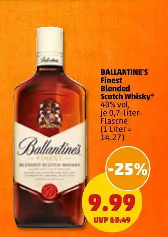 PENNY Ballantine’s finest blended scotch whisky Angebot