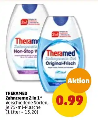 PENNY Theramed zahncreme 2 in 1 Angebot