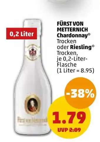 PENNY Fürst von metternich chardonnay oder riesling Angebot