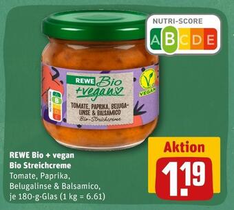 REWE Rewe bio + vegan bio streichcreme Angebot