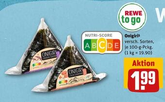 REWE Rewe to go onigiri Angebot