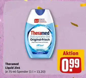 REWE Theramed liquid 2in1 zahnpasta Angebot