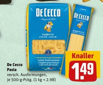 REWE De cecco pasta Angebot