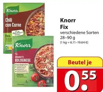 Famila Nord Ost Knorr fix Angebot