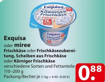 Famila Nord Ost Exquisa oder miree frischkäse Angebot