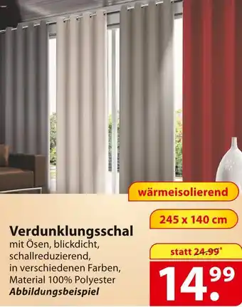 Famila Nord Ost Verdunklungsschal Angebot