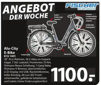 Famila Nord Ost Fischer alu-city e-bike ecu 1401 Angebot