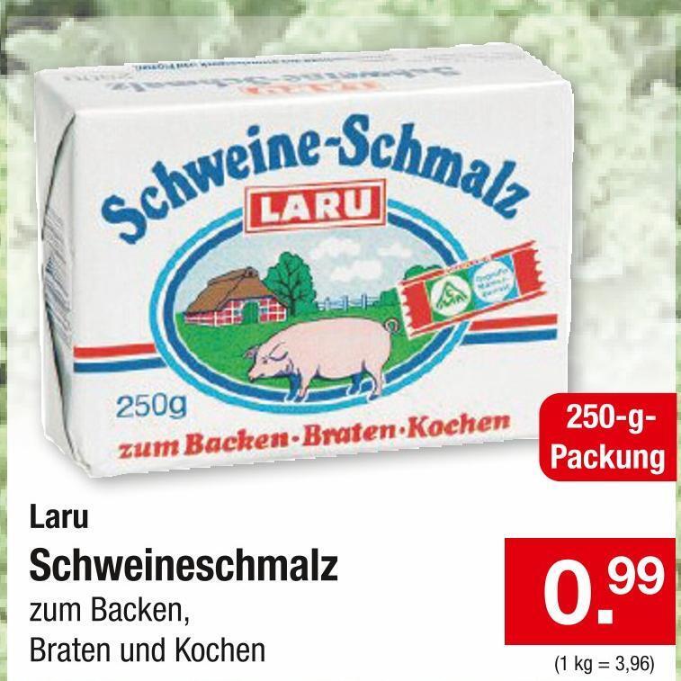 Laru schweineschmalz Angebot bei Zimmermann