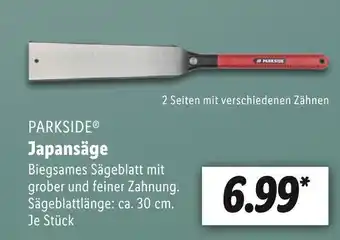 Lidl Parkside japansäge Angebot