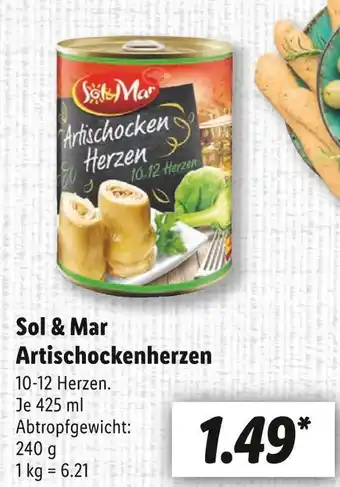 Lidl Sol & mar artischockenherzen Angebot