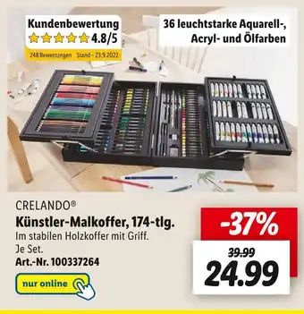 Lidl Crelando künstler-malkoffer Angebot