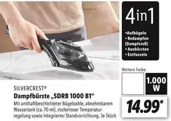 Lidl Silvercrest dampfbürste „sdrb 1000 b1“ Angebot