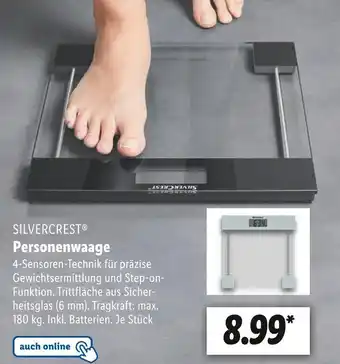 Lidl Silvercrest personenwaage Angebot