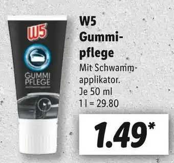 Lidl W5 gummipflege Angebot