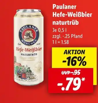 Lidl Paulaner hefe-weißbier naturtrüb Angebot